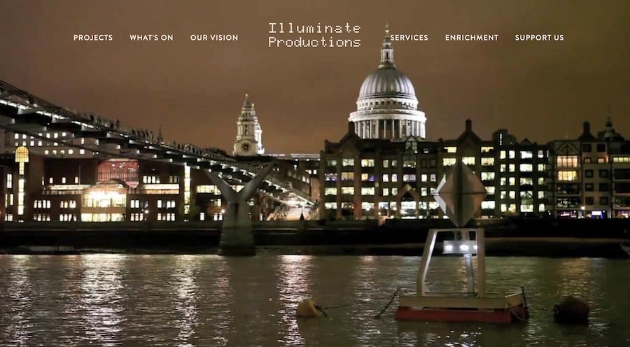 Illuminate Production Website image of London