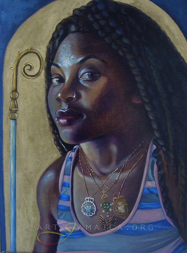 Alicia-Lisa Brown painting of a beautiful girl