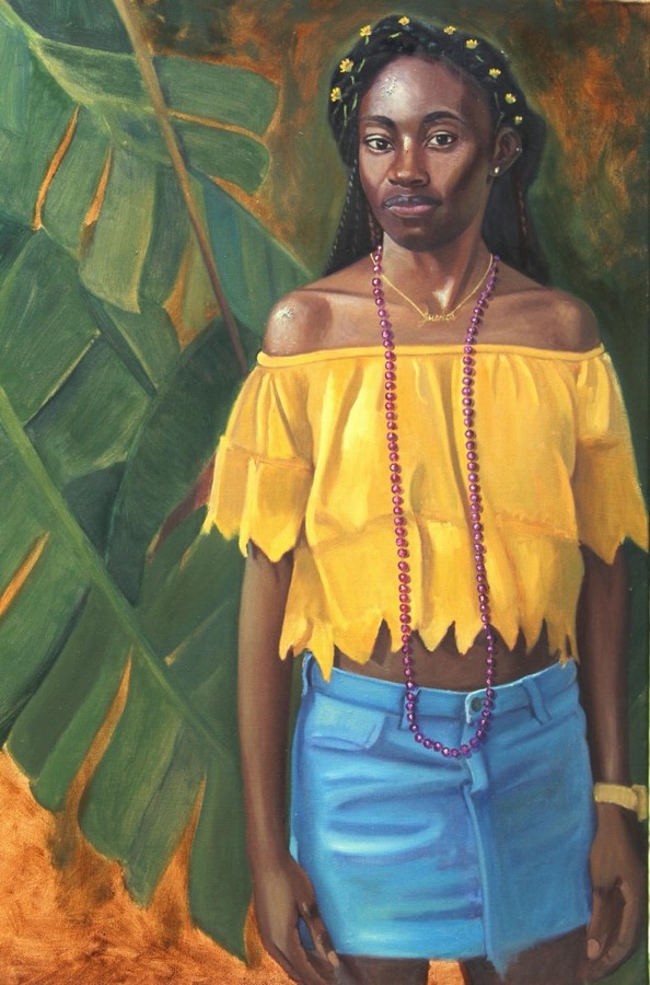 Alicia-Lisa-Brown-painting - female portrait 2019, oil on canvas