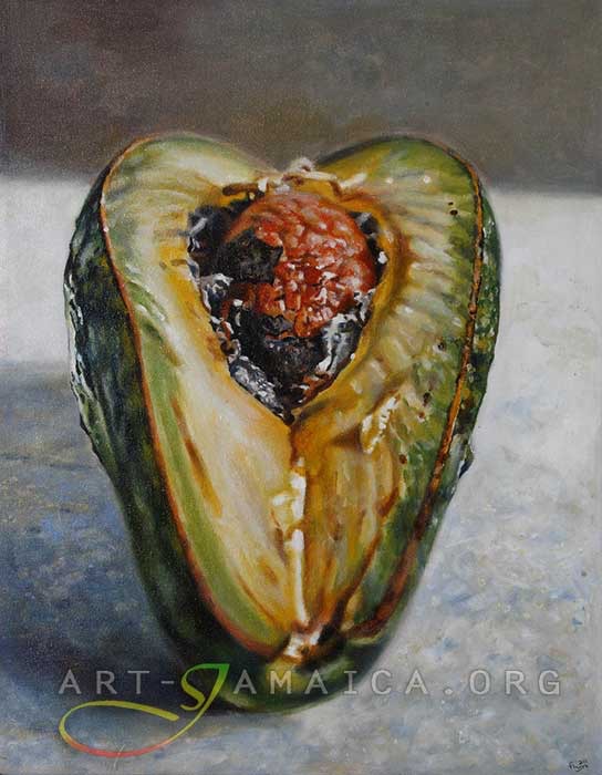 Michael Elliott's painting of a tropical fruit