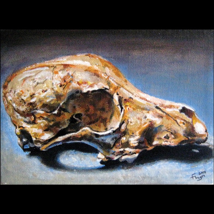 Michael Flyn Elliott Second painting of a dog scull