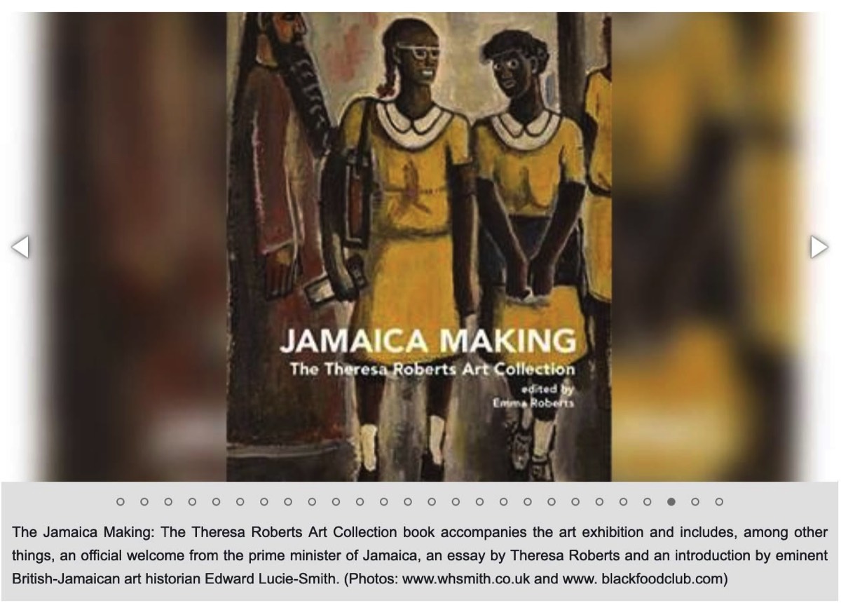 Jamaican Art exhibition article in Jamaica Observer with painting