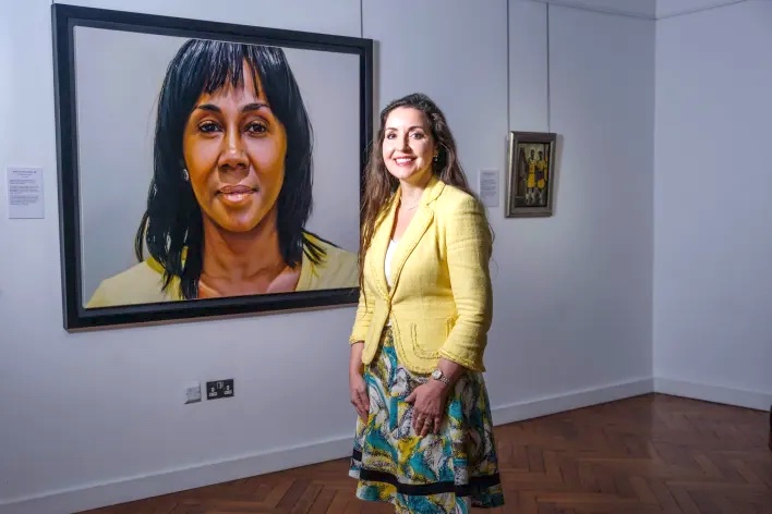 Theresa Roberts Portrait painting in Liverpool Art Exhibition 2022